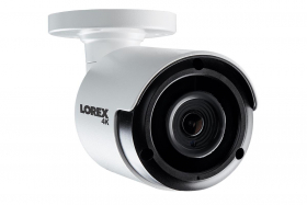 Lorex LKB383A Indoor/Outdoor 4K Ultra HD IP Security Bullet Camera, 4.0mm, 130ft Night Vision, Color Night Vision,Works with 4K Ultra HD NVRs Series, LNK7000 Series, Audio, White (OPEN BOX)
