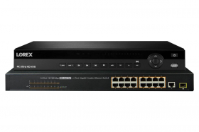 Lorex N882A38B 32 Channel 4K 2x4TB IP Ultra HD Pro Series Security System NVR with Lorex Cloud Connectivity,16-channel PoE Switch, Audio, Multiple Recording Modes, Black (M.Refurbished)