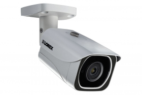 Lorex LNB8005 4K Ultra HD Resolution 8MP Outdoor Metal IP Bullet Camera, 130FT Color Night Vision, HEVC