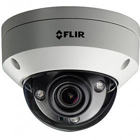 FLIR N357V8 4K Ultra HD WDR Motorized Vandal Dome IP Camera,  2.7-12mm, 130ft IR Night Vision, True WDR, IP67, Tamper Detection, Camera Only