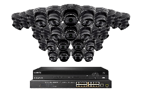 Lorex NC4K8MV-3228BD-2 4K 32-Channel 8TB NVR, 16-Channel PoE Switch Wired NVR System with Nocturnal 4 Smart IP Dome (28X LNE9383) Cameras Featuring Motorized Varifocal Lens and Listen-in Audio
