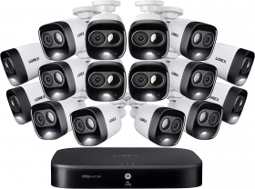 Lorex 16-Channel 2TB Security System with 16 1080p HD Indoor Outdoor Security Cameras, Advanced Person/Vehicle Detection, Active Deterrence, and Smart Home Compatibility