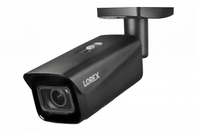 Lorex LNB9383 4K Nocturnal 4 Series IP Wired Bullet Camera with Motorized Varifocal Lens, Real Time 30FPS, Color Night Vision, Black