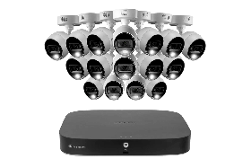 Lorex 4K 20-Channel (16 Wired and 4 Wi-Fi) 2TB Wired DVR System with 16 Analog Active Deterrence Cameras