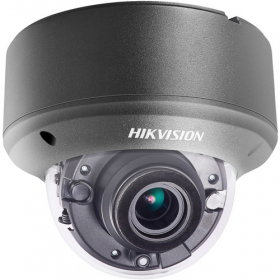 Hikvision DS-2CE56H1T-AVPIT3ZB 2.8-12MM 5 MP TurboHD 4.0, HD-TVI, Outdoor IR Analog Dome Camera, Motorized Zoom/Focus, 130ft EXIR 2.0, Day/Night, True WDR, Smart IR, UTC Menu, IP67, 12 VDC/24 VAC, Black