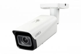 Lorex LNB9393 4K Nocturnal 4 Series IP Wired Bullet Camera with Motorized Varifocal Lens, Color Night Vision,  Real Time 30fps,People Counting, White