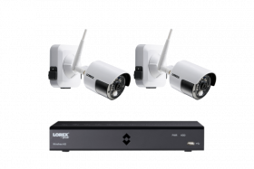 Lorex 6 Channel 1080P Wire-Free Security Camera System with 4 1080p Wire-Free Security Cameras, 1TB HDD (M. Refurbished)