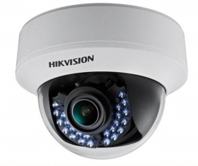 Hikvision DS-2CE56D1T-AVFIR 2.8-12MM 2MP Indoor Varifocal IR Dome CCTV Analog Security Dome Camera, 98ft (30m) IR, Day/Night, DWDR, Smart IR, UTC Menu, IP66, 12VDC/ 24VAC