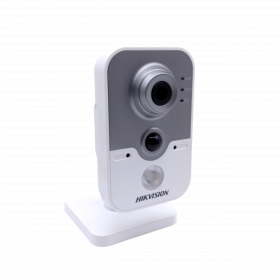 Hikvision DS-2CD2412FWD-IW 2MM 1.3 MP WDR Network Cube Camera, Built-in Wifi, 120dB WDR, Up to 10 m IR range, Audio, Mobile Monitoring via Hik-Connect, PoE