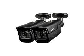 Lorex LNB9282B 4K (8MP) Motorized Varifocal Smart IP Black Security Camera with 4x Optical Zoom and Real-Time 30FPS Recording, 150ft Night Vision, IP67, Black, Camera Only, 2PK (M. Refurbished)