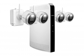 Lorex L222A81-4CM-E 1080p HD Wire-Free Security System with 4 Battery-Operated Active Deterrence Cameras and Person Detection