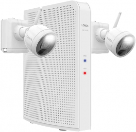 Lorex 2K Wire-Free System with 2 Battery-Operated Active Deterrence Cameras and Person Detection (64GB)
