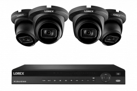 Lorex Nocturnal 4K 16-Channel 4TB Wired NVR System with Smart IP Dome Cameras, 30FPS Recording and Listen-in Audio