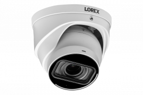 Lorex LNE9393 4K Nocturnal 4 Series IP Wired Dome Camera with Motorized Varifocal Lens and Listen-in Audio, Real Time 30FPS, Color Night Vision, White, Camera Only (M. Refurbished)