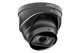 Lorex LNE9383 4K Nocturnal 4 Series IP Wired Dome Camera with Motorized Varifocal Lens and Listen-in Audio, Real Time 30FPS, Color Night Vision, Black, Camera Only (M. Refurbished)