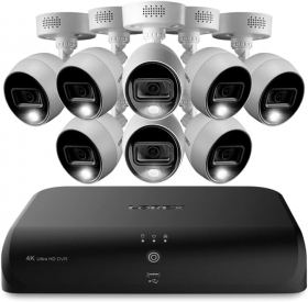 Lorex Fusion 4K 12 Camera Capable (8 Wired + 4 Wi-Fi) 2TB Wired DVR System with Active Deterrence Bullet Cameras