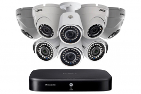 Lorex 2KA88BD 2K Super HD 8-Channel Security System DVR with Eight 2K (5MP) Cameras(4 dome,4 bullet),2TB HDD, 120ft Night Vision, Color NV, Advanced Motion Detection and Smart Home Voice Control