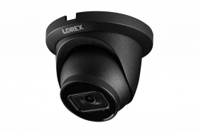 Lorex 4K 8MP IP Metal Dome PoE Wired Security Camera – Indoor/Outdoor IP67 Weatherproof, Color Night Vision, Long-Range IR, Smart Motion Detection (Person/Vehicle) & Listen-in Audio (Black)