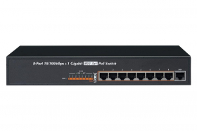 Lorex ACCLPS283B 8-Channel High-Power PoE Switch by Lorex, 30W max per Channel 120W Total Output (USED)