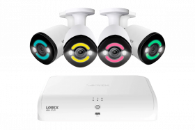 Lorex 4K+12MP Outdoor Security Camera System with 4 IP Wired Bullet Security Camera with 2TB NVR Recorder (Supports Up to 8 Wired + 8 Fusion Wi-Fi)