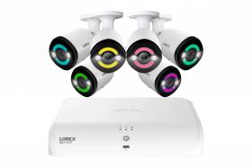 Lorex 4K+12MP Outdoor Security Camera System with 6 IP Wired Bullet Security Camera with 2TB NVR Recorder (Supports Up to 8 Wired + 8 Fusion Wi-Fi)