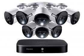 Lorex 4K Outdoor Security Camera System with 8 Analog Active Deterrence Wired Cameras with 2TB DVR Recorder (Supports Upto 16 Wired and 4 Wi-Fi Cameras)