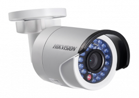 Hikvision DS-2CD2022WD-I 4MM Lens 2MP ICR Infrared WDR Mini Bullet Network Camera, 100ft IR, True Day/Night, IP67, 12VDC/PoE, White(USED)