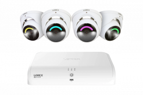 Lorex 4K+12MP Outdoor Security Camera System with 4 IP Wired Dome Security Camera with 2TB NVR Recorder (Supports Up to 8 Wired + 8 Fusion Wi-Fi)