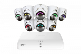 Lorex 4K+12MP Outdoor Security Camera System with 8 IP Wired Dome Security Camera with 2TB NVR Recorder (Supports Up to 8 Wired + 8 Fusion Wi-Fi)