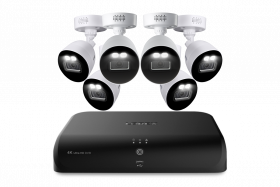Lorex Fusion 4K 8MP 12 Camera Capable (8 Wired + 4 Wi-Fi) 2TB Wired DVR System with 6 Indoor/Outdoor Bullet Cameras - Active Deterrence, Color Night Vision, 108° Wide Angle Lens, IP67 Weatherproof