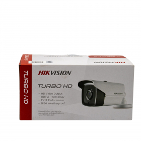 Hikvision DS-2CE16H5T-IT3E 5MP Outdoor Analog Ultra-Low Light PoC Bullet Camera, TurboHD 4.0, HD-TVI, 130ft(40m) EXIR 2.0, Day/Night, True WDR, Smart IR, PoC, IP67, 12 VDC, White