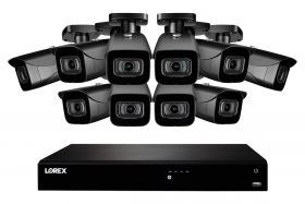 Lorex 4KAI1610 4K Ultra HD IP 16-Channel NVR System with 10 Outdoor 4K (8MP) IP Cameras, 130FT Night Vision, 3TB Hard Drive, Smart Motion Detection and Smart Home Voice Control