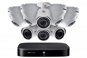 Lorex LX1081-88BD 1080p HD 8-Channel Security System with Eight 1080p HD Outdoor Cameras,150ft Night Vision,2TB Hdd, Advanced Motion Detection and Smart Home Voice Control