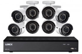 Lorex LX1082-88 HD Security Camera System with Eight 1080p Bullet Cameras & Lorex Cirrus Connectivity