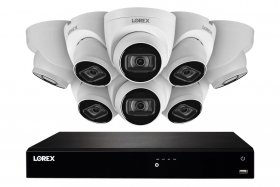 Lorex N4K3-168WD 16 Channel 3TB 4K Fusion NVR System with 4K (8MP) IP Dome Cameras with Listen-In Audio, 130ft Night Vision, Color Night Vision