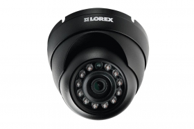 Lorex LEV1512 Indoor/Outdoor 720p HD Weatherproof MPX Security Dome Camera, 3.6mm, 112ft IR Night Vision, Works with DV800/900, LHV5100/5100W Series DVR, Black (Camera Only)