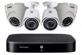 Lorex 2KMPX422D 8 Channel 2K HD Security Camera System with 4 Super HD 2K (5MP) Outdoor Cameras, 120FT Color Night Vision