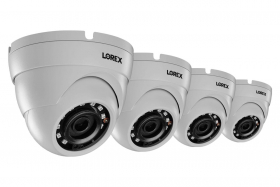 Lorex LEV2712B-4PK HD 1080p Weatherproof IR Dome Security Cameras (4-pack)