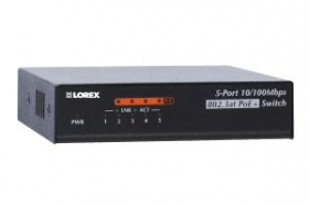 Lorex ACCLPS241B 4-Channel High Power PoE Switch, Power up to 30-watts Per Camera (M. Refurbished)