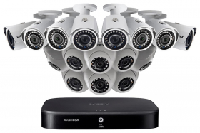Lorex 2KA166BD 2K Super HD 16-Channel Security System with Sixteen 2K (5MP) Cameras, Advanced Motion Detection and Smart Home Voice Control