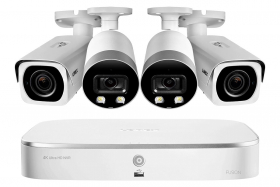 Lorex 4KSDAI84 4K Ultra HD 8-Channel IP Security System with Two 4K (8MP) Smart Deterrence and Two 4K (8MP) Motorized Varifocal Cameras