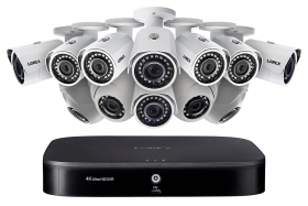 Lorex MPX1684DW 16-Channel Security System with Twelve 1080p HD Outdoor Cameras, Advanced Motion Detection and Smart Home Voice Control