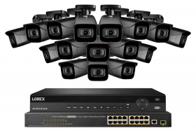 Lorex NC4K8-3216BB 32-Channel NVR System with Sixteen 4K (8MP) IP Cameras