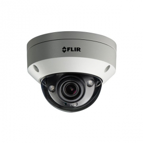 FLIR N347VW4 Quad HD Motorized WDR Vandal Dome Camera,2.7-12mm Motorized Varifocal,130ft Night Vision,Tamper Detection,  White