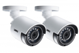 Lorex LAB243-2PK 2K 4MP Super High Definition Bullet Security Cameras with Night Vision (2 Pack)