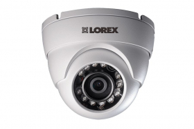 Lorex LEV1522B 720p HD Analog Security Dome Camera, 3.6mm,130ft IR Night Vision, Works with DV800/900,LHV0000/1000/2000/5100,D241/441,White(OPEN BOX)