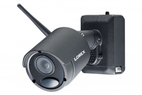 Lorex LWB6801W 1080p Wire-Free Accessory Bullet Camera for Battery Powered, Audio Security Systems (Black Metal)