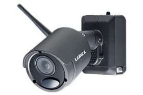 Lorex LWB6801W Indoor/Outdoor 1080p Wire-Free Accessory Camera for Battery Powered, Audio Security Systems, 140 Ultra Wide Angle, New  Battery & Refurbished Camera Body, Black Metal (M. Refurbished )