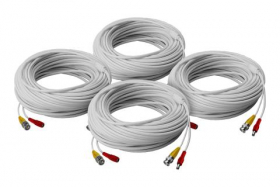 Lorex CB60URB-4PK High performance security camera cables - 4 × 60FT  BNC (video/power) in-wall and fire rated cables