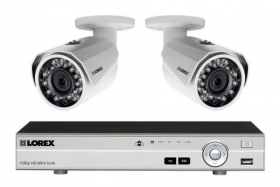 Lorex MPX42W Home Security System with 2 HD 1080p Security Cameras featuring 150 Foot Night Vision